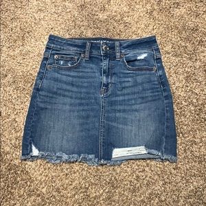 american eagle jean skirt